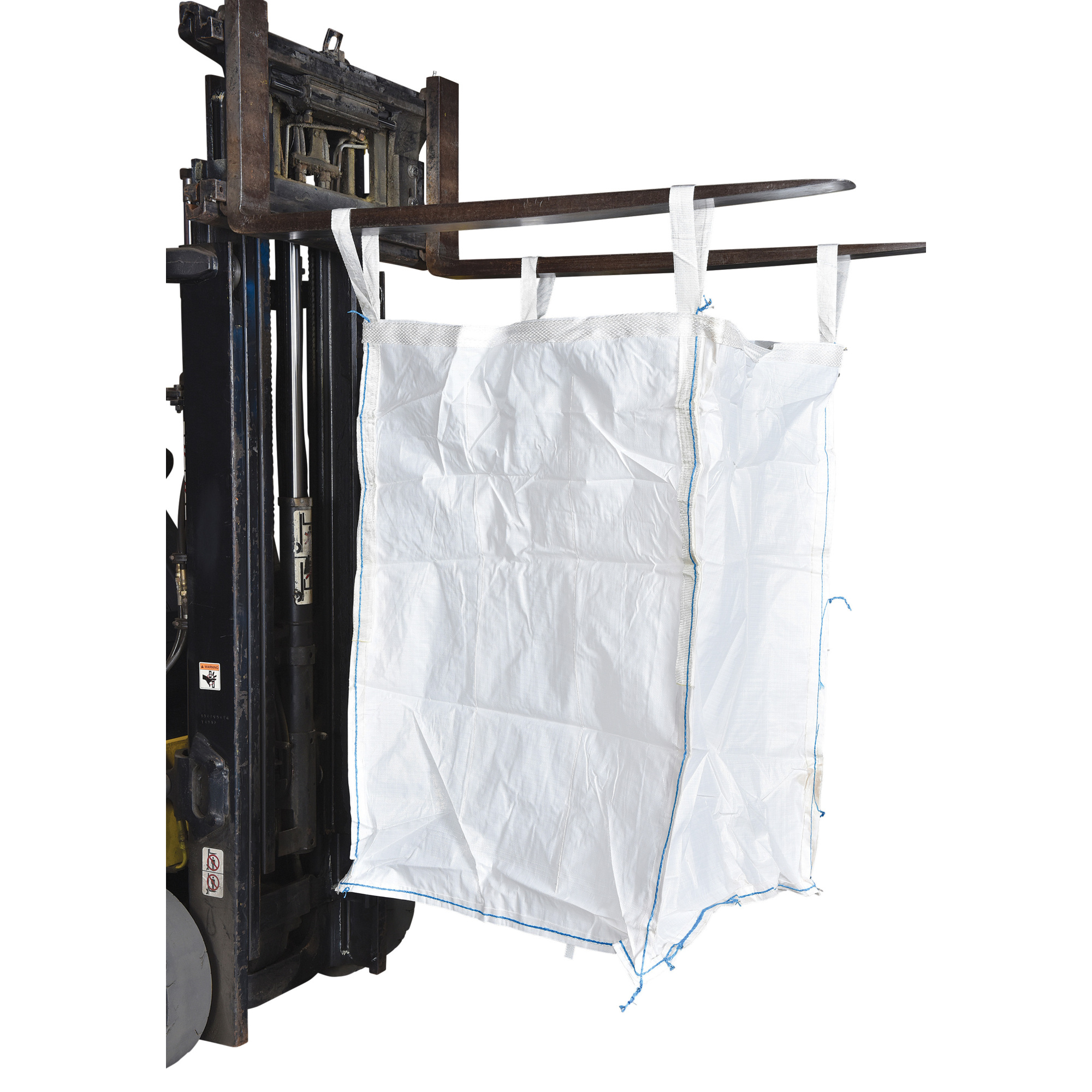 Vestil Polypropylene Coated Fabric Hopper 50 Cubic Foot 3,300 Lb. Capacity White